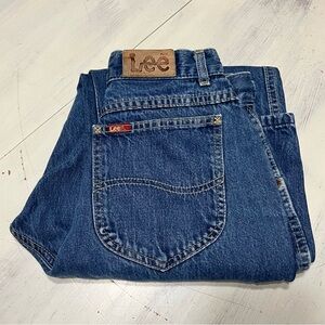 Vintage 80’s Lee USA Tapered Baggy Leg Pleated High Waisted Mom Jeans Sz 9P